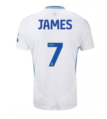 Leeds United Daniel James #7 Replika Hjemmebanetrøje 2024-25 Kortærmet
